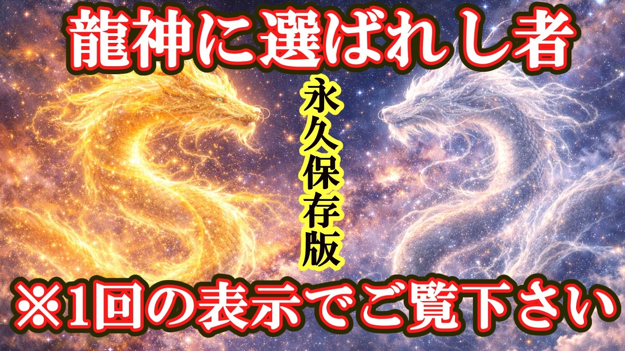 【神回】3秒で波動が変わる。聴き始めた瞬間からあなたと家族の運気を爆上げする龍神結界・祝詞【永久保存版】