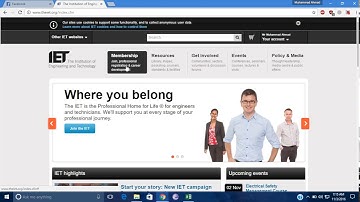 Procedure for international membership of IET