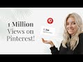 How I reached over 1 million monthly views on Pinterest | PINTEREST TIPS FOR 2021!