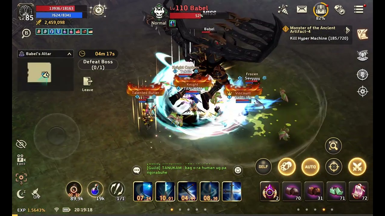 PRISTON TALE MOBILE (KNIGHT) PARTY BOSS RAID