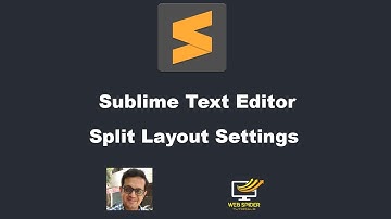 Sublime Text Editor Split Layout Settings