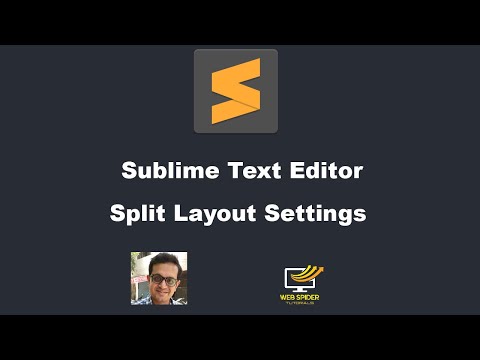 Sublime Text Editor Split Layout Settings