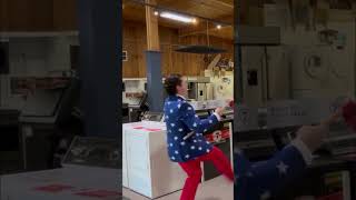 Patriotic Sprint Through Appliance Aisles! 🇺🇸 🌪️ #shorts