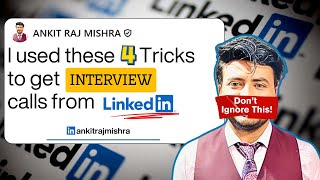 How I Got Interview Calls Using Just 4 LinkedIn Tricks #linkedin #linkedinhacks #jobhunt