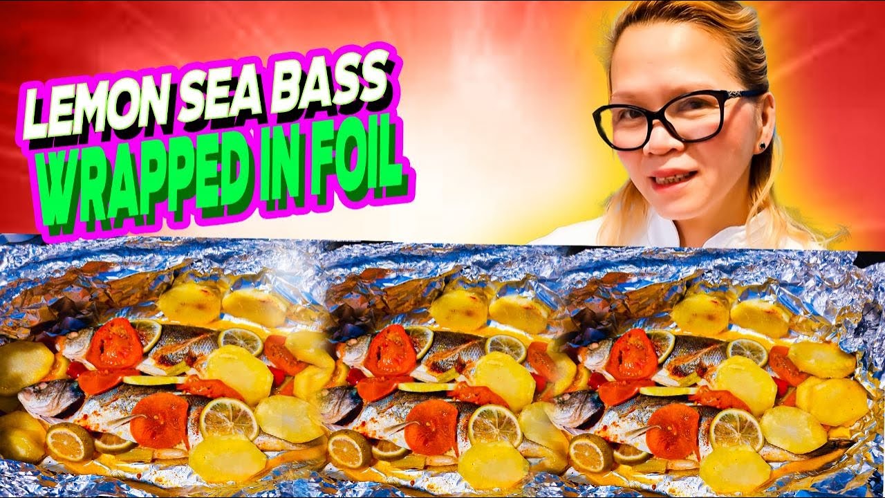 Oven Baked Sea Bass Wrapped in Foil YouTube