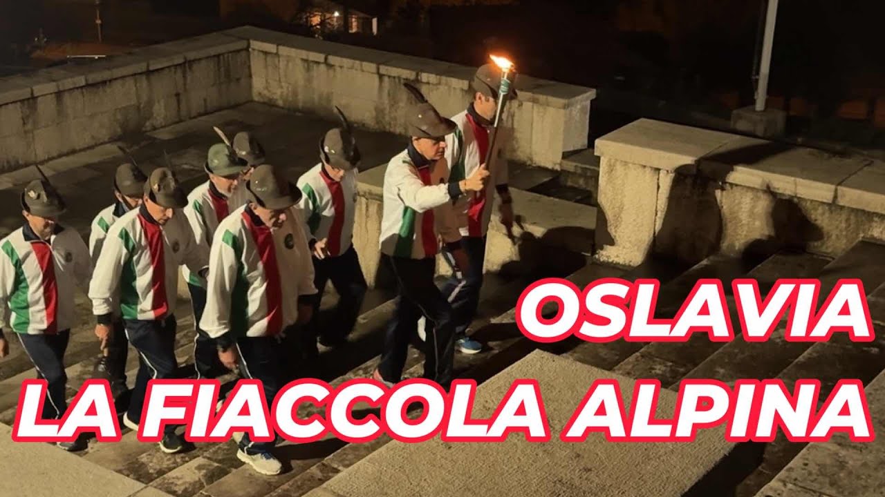 🕯️BREAKING: La Fiaccola Alpina arriva ad Oslavia. che commuove l'Italia