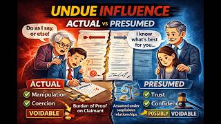 47. Undue Influence Actual Vs Presumed