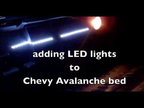 Chevy Avalanche 침대 / 테일 게이트 /화물 구역에 LED 조명 추가