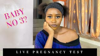 most shocking LIVE Pregnancy Test | Baby No 3? Or Cancer?
