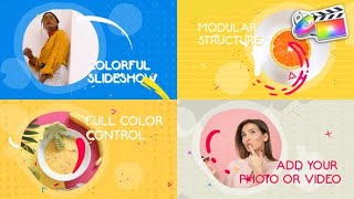 Apple Motion Template: Colorful Liquid Slideshow | FCPX