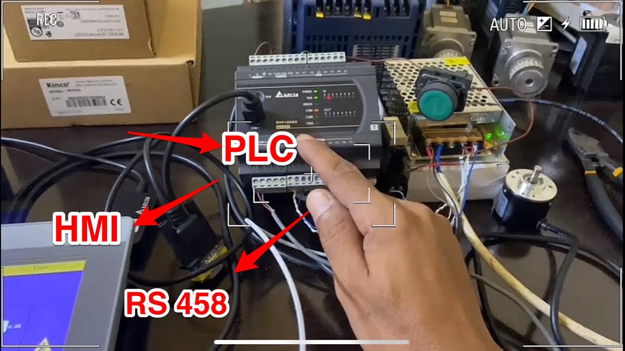 التحكم الذكي : ربط Kinco HMI TM070 مع Delta PLC عبر RS-485