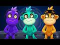 [4 MIN LOOP] Five Little Monkeys Silly Sound Effects Bedtime Bounce