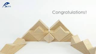 Equilateral Triangular Prism Blocks-Nature Color