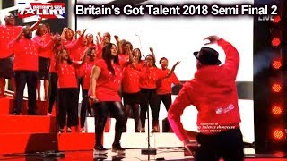 B-positive choir sings this is me semi final group 2. full performance
for contestant during the britain's got talent 2018 bgt s12e09...