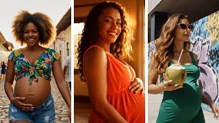 Brazilian Glow Radiant Motherhood In The Tropics Ai Lookbook In 4K