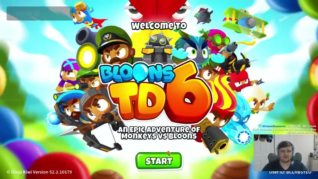 VOD: | 30 Day live | Day 17/30: BTD6 and Halo