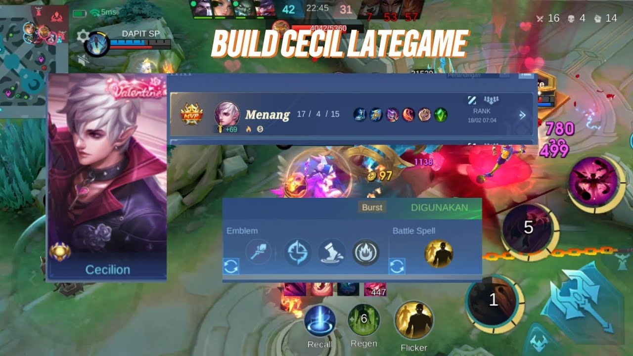 SOLO GAMA PLAY CECILION!!!! ACAK ACAK DI LATEGAME!?!?!? 