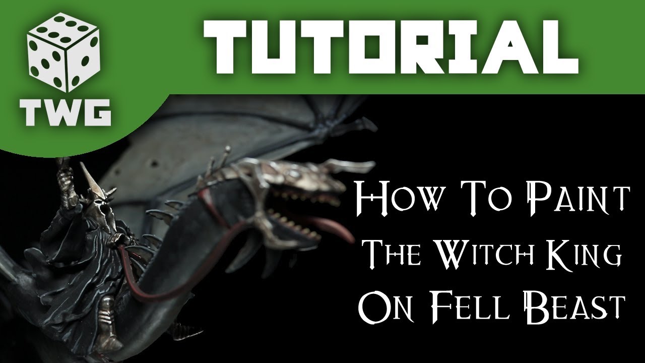 How To Paint The Witch King on Fell Beast Lord Of The Rings Tutorial