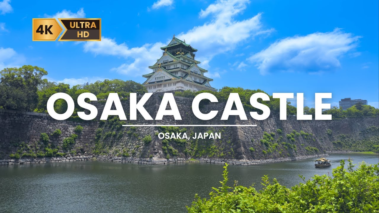 Walking Around OSAKA CASTLE + Osaka-jo Gozabune Boat Ride | Osaka 🇯🇵 Walking Tour
