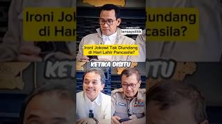 Ironi Jokowi Tak Diundang Di Hari Lahir Pancasila