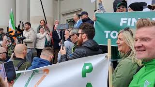 demo against IRISH Government's  Mass Immigration policy 6th May 2024.