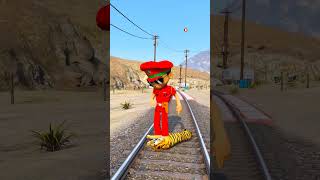 Little Singham Saved His Boy From Dangerous Tiger's 😲| IN GTA 5 |#shorts #cartoon #viral #gta5 #gta