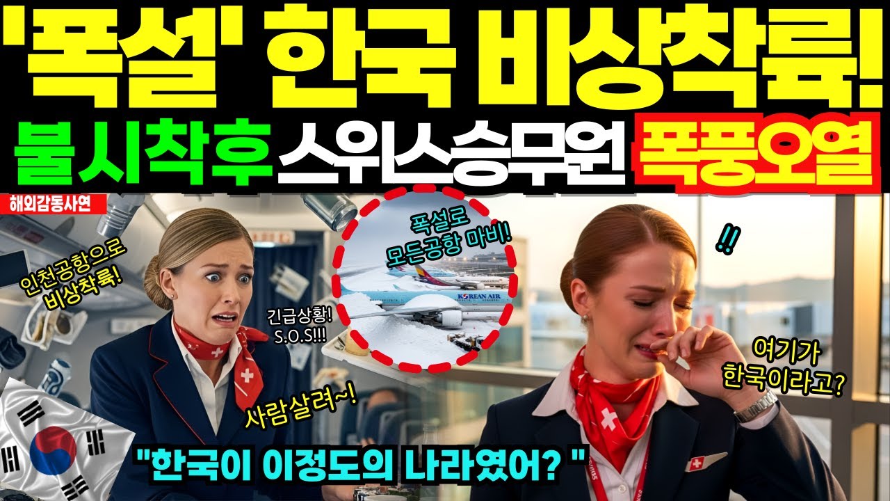 [해외감동사연] 스위스 미녀승무원 