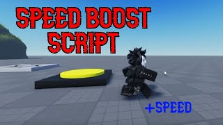 Roblox Studio - Speed Boost Script
