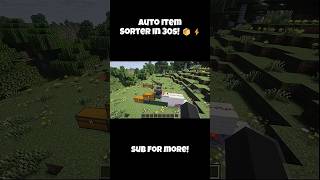 Auto Item Sorter in 30s! 📦⚡ #minecraft #minecraftbuilds #minecraftredstone #minecraftshorts #shorts