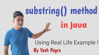 substring method in java | substring in Java example | String substring() Method example