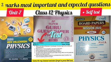 Important questions of Unit-7 Dual nature of radiation #physics #dual_nature #imp_que #Class12