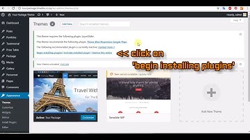 Tour Package Theme -  How to install demo content and plugins and slider