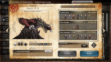 2025 Octopath CotC Master of All EX3 First Clear feat. FF4 with Cosmic III weapon Pre-BoA Pre-Ouma