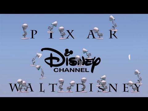 Twenty One Luxo Lamps Spoof Pixar-Walt Disney-Disney Channel With Time Reverse