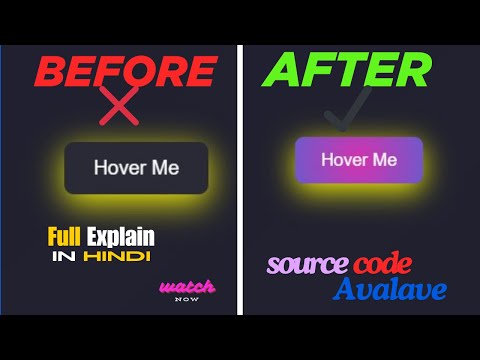 How To Make  Button Hover effect ✔ New  button hover animation  full CSS