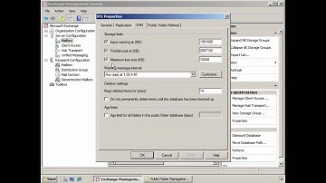 Configure Public Folder Database Properties