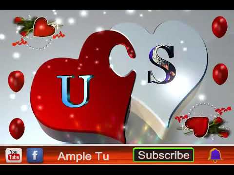 💖 U letter & S letter love whatsapp status 💖 best animated video u&s letter 💖💖💖