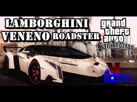 GTA SA PC Mods Lamborghini Veneno Roadster LP750 4 2014 @mimmigames1796