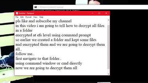 decrypt all files in a folder using cipher in command prompt
