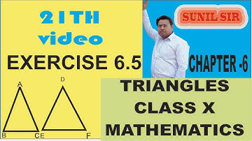 TRIANGLES FOR 10TH CLASS || class 10 NCERT SOLUTION || PYTHAGORAS THEOREM