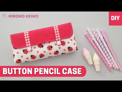 How to Sew a Slim Pencil Case (zipper pouch) 