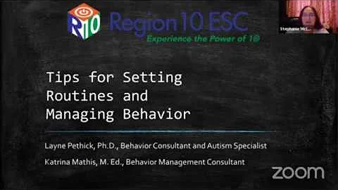 Tips for setting routines and managing behavior - ...