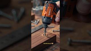 Tiny Impact Driver Has INSANE Power! ⚡🔩 #IndustrialDesign #Woodworking #DIYTools #satisfying #diy
