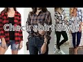 Check shirt style for women street style  best checkered shirt for women