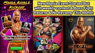 WWE Champions April 1 & 2 Updates | New Mania Royale Contest | HOF Stephanie & Boss Fight Gameplay screenshot 1