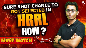 How You can Crack HRRL Exam Easily? | Perfect Strategy | Sumit Prajapati