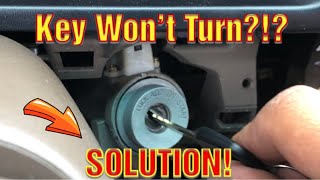 Toyota Key Won’t Turn Turn?? (SOLUTION) EASY WAY!!