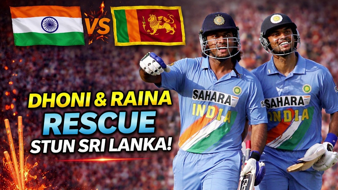 ⁣MS Dhoni & Suresh Raina Pulled Off Sensational Rescue STUN Sri Lanka! In a Dramatic Match at Pun