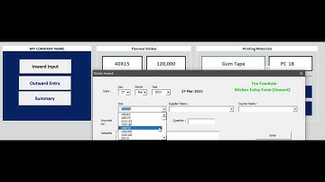 Excel VBA - an inventory management system