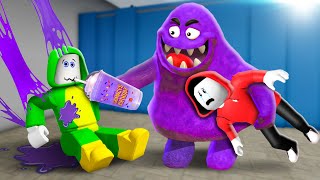 SCARY GRIMACE MILKSHAKE !!! | Maizen Roblox | ROBLOX Brookhaven 🏡RP - FUNNY MOMENTS